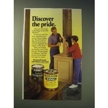 1989 Minwax Finish Ad - Discover the pride