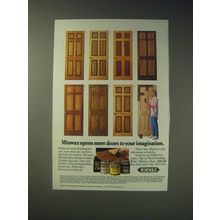 1989 Minwax Finish Ad - Minwax opens more doors to your imagination