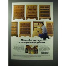 1989 Minwax Stain Ad - Make You a Snappy Dresser