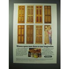 1989 Minwax Stain Ad - Opens More Doors to Imagination