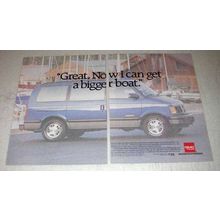 1992 GMC Safari XT Ad - Now I Can Get A Bigger Boat