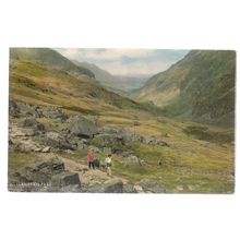 LLANBERIS PASS, WALES used vintage postcard by J. Salmon c. 1976 =