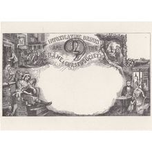 Victorian Alcohol Is The Curse of Society 1851 Envelope Exhibition Postcard