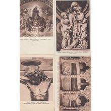 Roma Basilica Di Saint Maria Sopra Minerva Mural 4x Italian Religious Postcard s