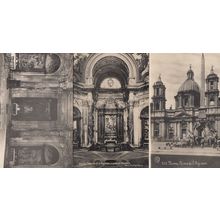 Roma Chiesa Des Agnes 3x Italian Religious Postcard s