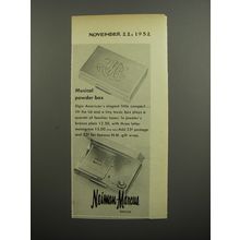 1952 Neiman-Marcus Elgin Musical Powder Box Advertisement