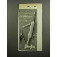 1952 Neiman-Marcus Manicure Set Ad - Minute Manicure
