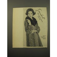 1960 Greenhut Furs Advertisement - Somali leopard.. Fur origin Africa
