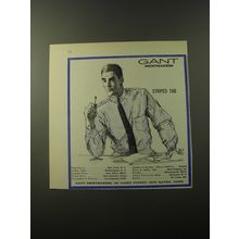 1960 Gant Shirts Ad - Striped Tab
