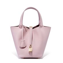 Women Genuine Leather Handbag Shoulder Purse Satchel Tote Crossbody Bag Pink