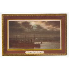 Douglas Bay by Moonlight Postcard Isle of Man IOM Grosvenor Series