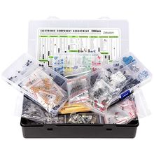 2200 Pcs Electronic Component Assortment Kit, Capacitors, Resistors, Transistors