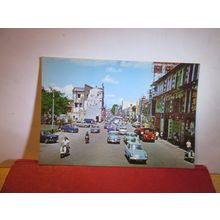 STREET SCENE, NORTH BRIDGE ROAD, SINGAPORE unused postcard c.1971 =