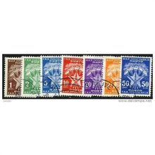 1951/1952 7 different values - #53 fine used (o)