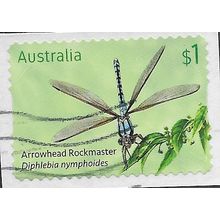 AUS 2017 $1.00 (S/A) 'DRAGONFLIES - ARROWHEAD' (ON PAPER) FINE USED (EBID64-078)