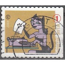 Belgique 2007 Michel 3766BDR O Cote (2008) 1.70 € Machine à écrire Olivetti