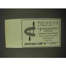 1922 Adjustable Clamp Co. Jorgensen Clamps Ad