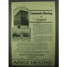 1922 ADSCO Heating Ad - Community Heating is Logical
