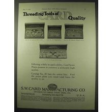 1922 S.W. Card Screw Plates Ad - Quality