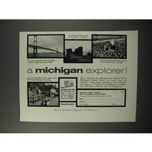 1960 Michigan Tourism Ad - A Michigan Explorer