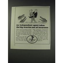 1963 Your Independent Insurance Agent Ad - Cartoon by William Steig