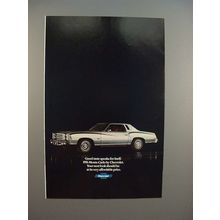 1976 Chevrolet Monte Carlo Car Ad - Good taste!