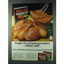 1978 Shake 'n Bake Barbecue Style Ad - Tonight!