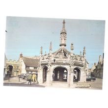 THE MARKET CROSS, MALMESBURY, WILTSHIRE unused vintage postcard =