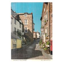 OLD STREET, ST. IVES .CORNWALL .used vintage postcard by John Hinde 1973 pm =