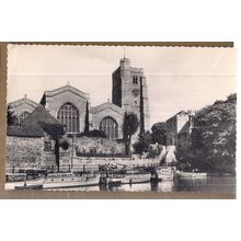 ALL SAINTS CHURCH, MAIDSTONE, KENT used postcard RP by Valentine 1963 pm /