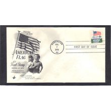 FDC Art Craft 1338A 6c Flag (Cachet-U/A) CV41226