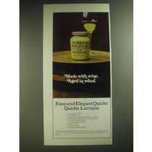 1974 Grey Poupon Mustard Advertisement - recipe for Quiche Lorraine