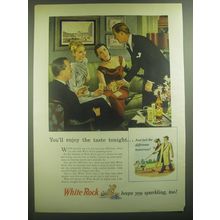 1946 White Rock Water Ad - You'll enjoy the taste tonight