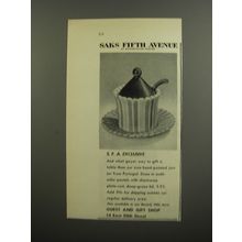 1953 Saks Fifth Avenue Jam Jar Advertisement