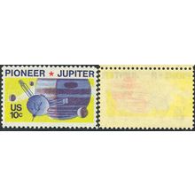 1556, RARE TWO COLOR REVERSE OFFSET ERROR 10¢ JUPITER