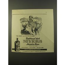 1954 Myers Jamaica Rum Advertisement