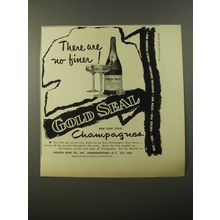 1954 Gold Seal Champagne Ad - There are no finer