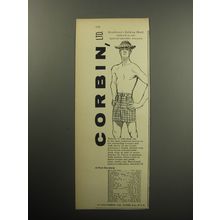 1957 Corbin Bathing Short Advertisement