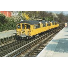 Weed Killing Train at North Ealing Station Underground Railway Postcard