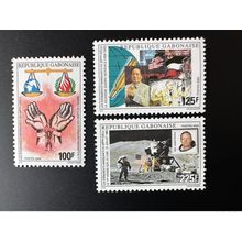 Gabon 2000 Mi. 1497 - 1499 Événements du 20ème siècle Human rights Mao De Gaulle