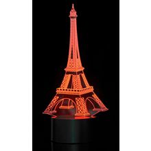 3D Eifel Tower Laser Cut Precision LED Lights