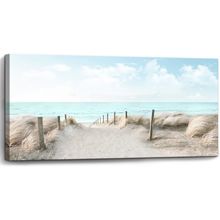 Large Canvas Wall Art Sky Beach Painting Picture Print on Canvas Framed Wall Art