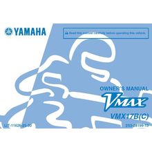 YAMAHA VMX17B(C) V MAX OWNERS MANUAL 2011 MOTORCYCLE 122 PAGES IN ENGLISH
