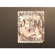 ICOLLECTZONE Great Britain 85 VF perfin used corner