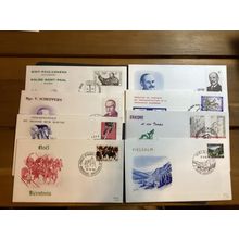 ICOLLECTZONE Belgium FDC Lot of eight (A400-BelFDC10)
