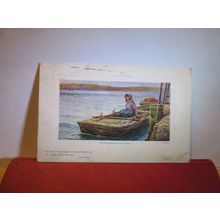 FISHER LIFE SERIES antique postcard, Raphael Tuck & Sons 'Oilette' 1911 pm =