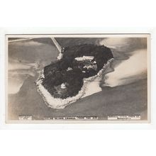 Holme Island Grange-over-Sands from the Air Postcard RP Cumbria Aerial View