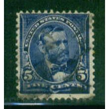 Used 281 5c Ulysses S. Grant Barely Clears M04815