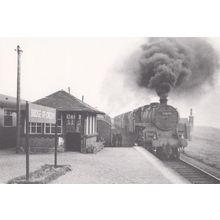 Engine 73078 Bridge Of Orchy Train Highlands Scottish Station Railway Postcard