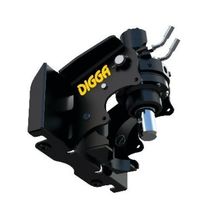 DIGGA Auger Drive for mini loaders - Multi Fit 2 way swing single axis